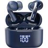 TOZO T20 Cuffie Bluetooth 5.3 con ENC Chiamata LED Schermo | ORIGX 2.0 Acustica EQ Regolazione 48.5 Ore Riproduzione Supporti Caricatore Wireless e USB Tipo C IPX8