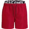 JACK & JONES Jjiaruba Jjswimshorts AKM Db WB Solid Bermuda Uomo
