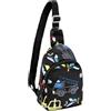 LJCZKA Piccole borse a tracolla per bambini e ragazzi, mini borsa a tracolla con tracolla regolabile per scuola, viaggi, zoo, Nero , S