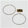 Gulino Gioielli Orecchini a cerchio in oro bianco 18 kt tubolari 18kt yellow gold earrings D.39