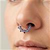 Piercing Septum cerchio mm. 1,2 con Zirconi colorati in Acciaio chirurgico