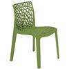 GRANDSOLEIL GRAND SOLEIL upon Gruvyer sedia impilabile, in polipropilene, verde brillante, 51 x 52 x 81 cm