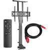 Maclean Staffa di prolunga elettrica Maclean, 37''-65'', VESA 600x400, max 50 kg, MC-866 + HDMI 2.0 4K 3D UHD 1,8 m CAVO 48 bit