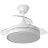 FABRILAMP Ventilatore da soffitto DC Esparta Peque dimmerabile con telecomando (44W 3CCT 5182lm) bianco