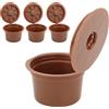 KIMISS Capsule Filtro caffè, 3 Pezzi, 3 Pezzi Riutilizzabili Capsule Ricaricabili Capsule Caffitaly Compatibili Capsule Riutilizzabili Accessori di Ricambio Adatti per Filtri Caffitaly