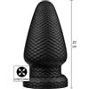Hidden Desire Extreme Giant Dragon Butt Plug PVC Black XXL