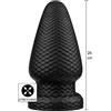 Hidden Desire Extreme Giant Dragon Butt Plug PVC Black XXXL