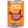 Edgard Cooper Pollo e Tacchino Cibo Umido per Cani Adulti - 6x400 gr - OFFERTA SPECIALE! 5+1 OMAGGIO!