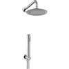 Jacuzzi Kit Doccia Incasso Jacuzzi Tondo Ø 25 cm con soffione ultraslim braccio e doccino Garanzia 10 Anni