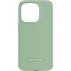 Urban Classic Trends Custodia per iPhone 15 Pro Grafica geometrica verde con micro puntini a griglia