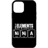 Ninja Warrior Japanese Martial Arts Kids Custodia per iPhone 12 mini The Elements Of Stealth Ninja Tavola Periodica Divertente Ninja