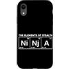 Ninja Warrior Japanese Martial Arts Kids Custodia per iPhone XR The Elements Of Stealth Ninja Tavola Periodica Divertente Ninja