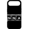 Ninja Warrior Japanese Martial Arts Kids Custodia per iPhone Air The Elements Of Stealth Ninja Tavola Periodica Divertente Ninja