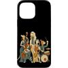 Paws & Trails Custodia per iPhone 13 Pro Max Divertente cane Jazz Band Music Lover Musicista Sassofono
