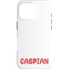 Caspian Cat Name GIfts With Coffee Custodia per iPhone 16 Pro Nome gatto Caspian Gifts All I Need Is Coffee Cat Named
