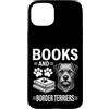 Funny Border Terrier And Book Design Custodia per iPhone 15 Plus Libri e Border Terrier Funny Border Terrier