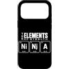 Ninja Warrior Japanese Martial Arts Kids Custodia per iPhone 17 Pro Max The Elements Of Stealth Ninja Tavola Periodica Divertente Ninja