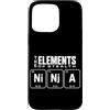 Ninja Warrior Japanese Martial Arts Kids Custodia per iPhone 15 Pro Max The Elements Of Stealth Ninja Tavola Periodica Divertente Ninja
