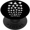 Grandio Design Introverted Intellectual Grafico di prova dell'occhio del dito medio Sarcastico maleducato antisociale PopSockets PopGrip Adesivo