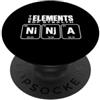 Ninja Warrior Japanese Martial Arts Kids The Elements Of Stealth Ninja Tavola Periodica Divertente Ninja PopSockets PopGrip Adesivo