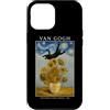 Funny Cat Starry Night Van Gogh Cat Love Custodia per iPhone 12 Pro Max Gatto Van Gogh Girasoli Art Cat Lover Parodia Vintage
