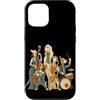 Paws & Trails Custodia per iPhone 12/12 Pro Divertente cane Jazz Band Music Lover Musicista Sassofono