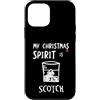 Whyitsme Design Custodia per iPhone 12 mini Divertente spirito natalizio Scotch, Natale sarcastico