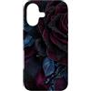 Moonlit Petals Collection Custodia per iPhone 17 Rosa Borgogna E Foglie Blu Prof