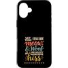 Vet Tech Veterinary Assistant Veterinari Custodia per iPhone 16 Plus Vet Tech I Speak Fluent Meow Woof Hiss Divertente