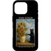 Funny Cat Starry Night Van Gogh Cat Love Custodia per iPhone 16 Pro Cat Van Gogh Girasoli Amante Gatto Mamma Gatto Signora Gattino