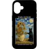 Funny Cat Starry Night Van Gogh Cat Love Custodia per iPhone 16 Cat Van Gogh Girasoli Amante Gatto Mamma Gatto Signora Gattino