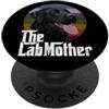 Raf THE ARTIST Designs Vintage Il Lab Mamma Retro Nero Labrador Retriever Madre PopSockets PopGrip Adesivo