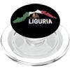 Liguria Italia Retro Regione Mappa Vintage Souvenir PopSockets PopGrip per MagSafe