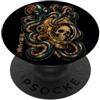 DOctopusLovers Octopus Skulls Astronauta Deep Sea Space Kraken Halloween PopSockets PopGrip Adesivo