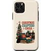 Christmas Season Custodia per iPhone 11 Pro Natale lettura gatto cacao libro amante vacanza