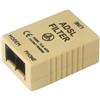 Brightium Filtro ADSL con uscita filtrata per connessioni modem, migliora la qualità del segnale e protegge le apparecchiature da interferenze.
