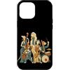 Paws & Trails Custodia per iPhone 12 Pro Max Divertente cane Jazz Band Music Lover Musicista Sassofono