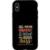 Vet Tech Veterinary Assistant Veterinari Custodia per iPhone X/XS Vet Tech I Speak Fluent Meow Woof Hiss Divertente