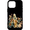 Paws & Trails Custodia per iPhone 16 Pro Max Divertente cane Jazz Band Music Lover Musicista Sassofono