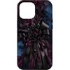 Dark Romance Collection Custodia per iPhone 12 Pro Max Arte floreale scura con nastro nero