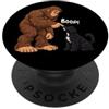 4BigfootLovers Bigfoot Boop Portoghese Water Funny Dog Lover PopSockets PopGrip Adesivo