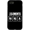 Ninja Warrior Japanese Martial Arts Kids Custodia per iPhone SE (2020) / 7/8 The Elements Of Stealth Ninja Tavola Periodica Divertente Ninja