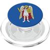 FLAG OF KYIV KIEV UKRAINIAN PRIDE KYIV KIEV BANDIERA UCRAINA ORGOGLIO UCRAINO PopSockets PopGrip per MagSafe