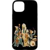 Paws & Trails Custodia per iPhone 15 Plus Divertente cane Jazz Band Music Lover Musicista Sassofono