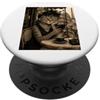 iKeli Creative Tabitha Cat Portraits Funny Paris Café Cat - Ritratto sofisticato gatto soriano PopSockets PopGrip Adesivo