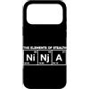 Ninja Warrior Japanese Martial Arts Kids Custodia per iPhone 17 Pro Max The Elements Of Stealth Ninja Tavola Periodica Divertente Ninja
