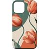 Quiet Nature Collection Custodia per iPhone 12 mini Tre tulipani curvi modello neutro organico