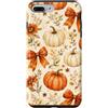 Cozy Autumn Vibe Custodia per iPhone 7 Plus/8 Plus Autunno Zucca Coquette Bow Cottagecore Estetica Autunno