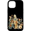 Paws & Trails Custodia per iPhone 15 Divertente cane Jazz Band Music Lover Musicista Sassofono