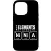 Ninja Warrior Japanese Martial Arts Kids Custodia per iPhone 14 Pro Max The Elements Of Stealth Ninja Tavola Periodica Divertente Ninja